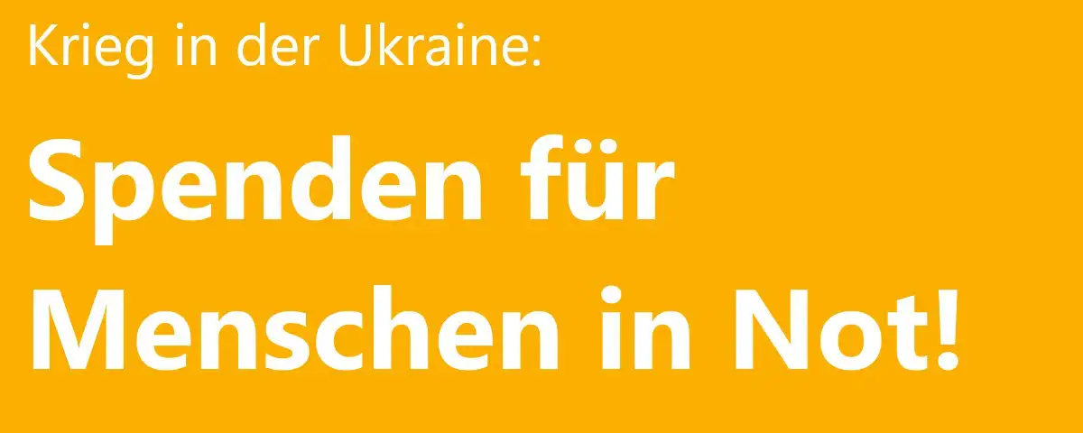 Spenden für Menschen in Not!